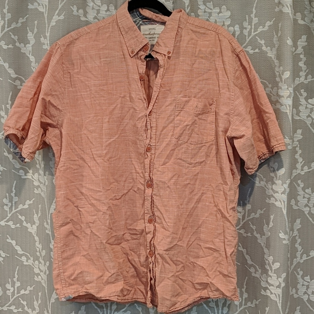 Men's XL Salmon colored shirt by Weatherproof